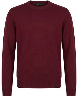 Roberto Collina Burgundy Jumper Merino Wool - Red