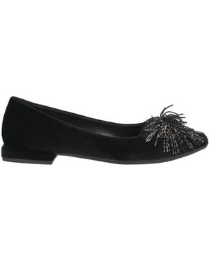 S.piero Ballet Flats - Black