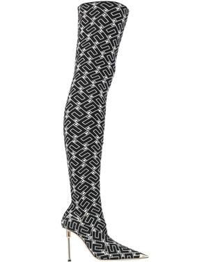 Elisabetta Franchi Boot Textile Fibers - White
