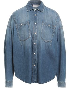 McQueen Denim Shirts - Blue
