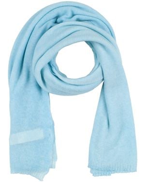 120% Lino Sky Scarf Cashmere - Blue