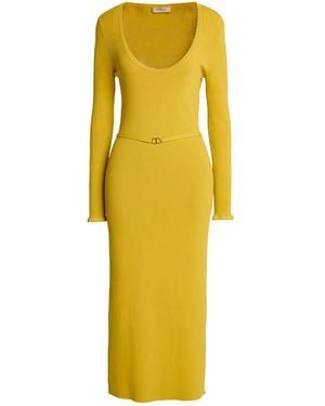 Twinset Midi-Kleid - Gelb