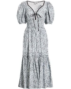Ganni Midi Dress Organic Cotton - Multicolour