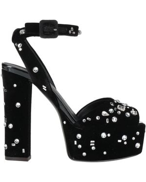 Giuseppe Zanotti Sandals Textile Fibers - Black