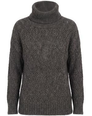 D.exterior Rollkragenpullover - Grau