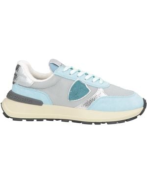 Philippe Model Sky Trainers Leather, Textile Fibres - Blue