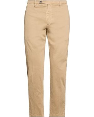 BE ABLE Khaki Trousers Cotton, Elastane - Natural