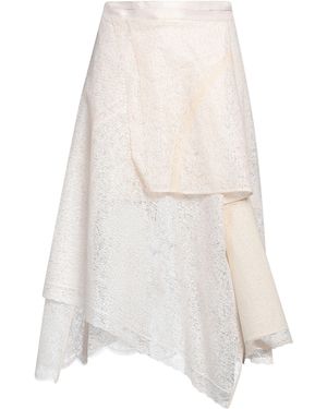 Fendi Cream Midi Skirt Viscose, Polyamide, Polyurethane Resin - White
