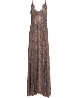 Alberta Ferretti Maxi Dress Polyamide, Cotton - Brown