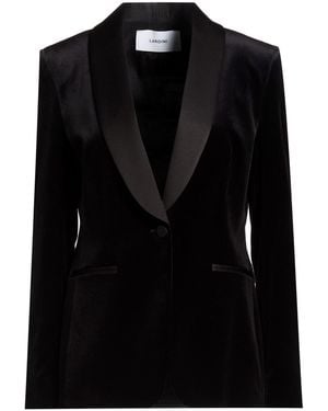 Lardini Blazer Cotton, Modal, Elastane - Black