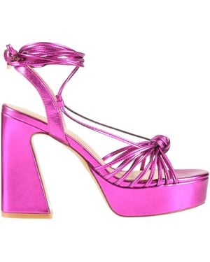 Emanuélle Vee Sandals Leather - Pink