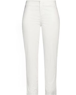 ALESSIA SANTI Trousers Cotton, Elastane - White