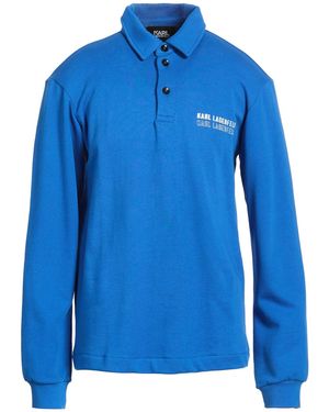 KARL LAGERFELD Sweatshirt Cotton - Blue
