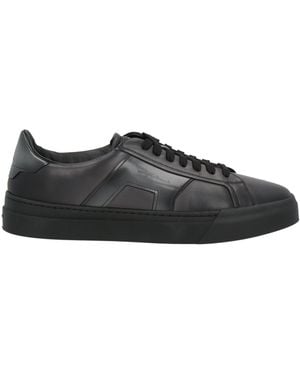 Santoni Trainers Leather - Black