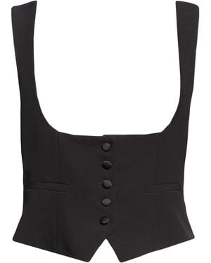 SILENCE LIMITED Tailored Vests - Black