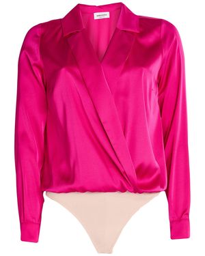 Rebel Queen Bodysuit Polyester, Elastane - Pink