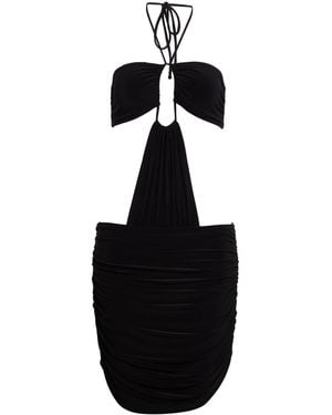 Norma Kamali Mini-Kleid - Schwarz