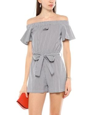 Gaelle Paris Charcoal Playsuit Cotton, Polyamide, Elastane - Gray