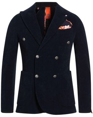 Bharnaba Midnight Blazer Recycled Fibres, Polyester, Elastane - Blue