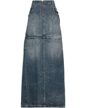Martine Rose Denim Skirt Cotton - Blue