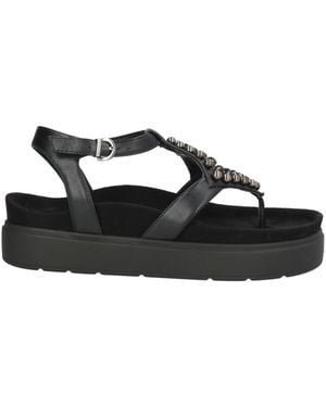 Luciano Barachini Thong Sandal Synthetic Material - Black