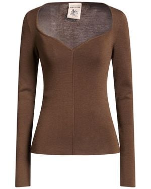 Semicouture Pullover - Marrón
