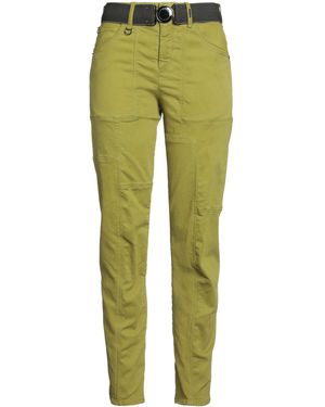 High Pants Cotton, Elastane - Green