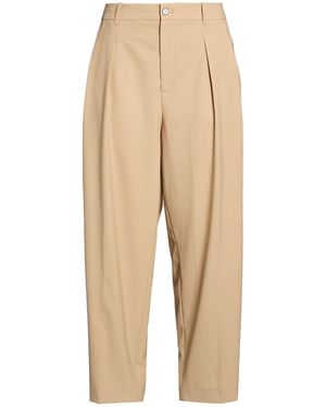 Closed Sand Pants Polyester, Virgin Wool, Elastane - Natural