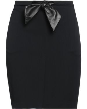 DSquared² Mini Skirt Viscose, Acetate, Cow Leather - Black