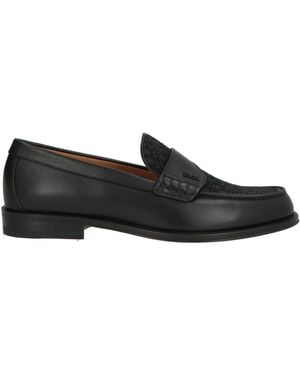 Dior Loafers Calfskin, Textile Fibers - Black