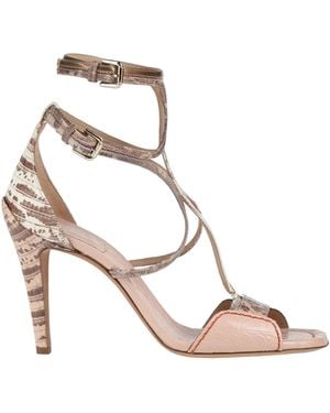 Chloé Blush Sandals Leather - Metallic