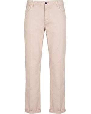 40weft Trousers Cotton, Elastane - Natural