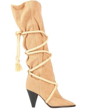 Isabel Marant Sand Boot Textile Fibers - Natural