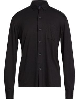 Kiton Knt Shirt Viscose, Elastane - Black