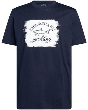 Paul & Shark Midnight T-Shirt Cotton - Blue