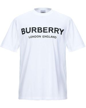 Burberry T-Shirt Cotton, Elastane - White