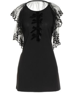 GAUDI Jeans Mini Dress Polyester, Elastane - Black