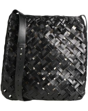 Alysi Cross-Body Bag Leather - Black