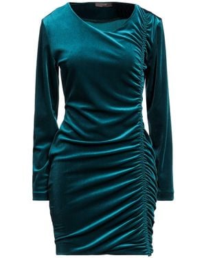 Fly Girl Deep Mini Dress Polyester, Elastane - Green