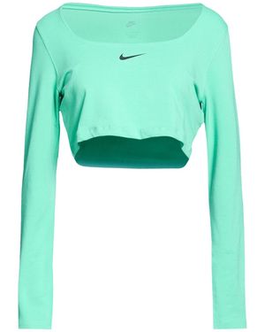 Nike T-Shirt Cotton, Polyester, Elastane - Green