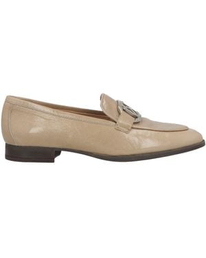 Unisa Khaki Loafers Leather - Natural