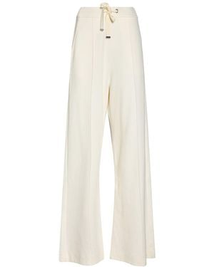 BOSS Pants Cotton, Recycled Polyacrylic - White