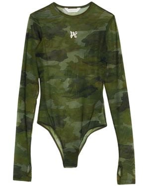 Palm Angels Bodysuit Polyamide, Elastane, Polyester - Green