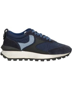 Voile Blanche Midnight Sneakers Leather, Textile Fibers - Blue
