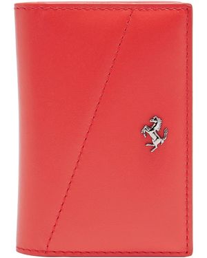 Ferrari Cardholder Cow Leather - Red