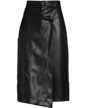 ViCOLO Midi Skirt Polyester, Polyurethane - Black
