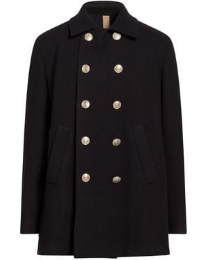 Eleventy Midnight Coat Wool, Polyamide - Black