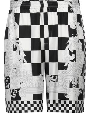 Versace Shorts & Bermuda Shorts Silk - Grey