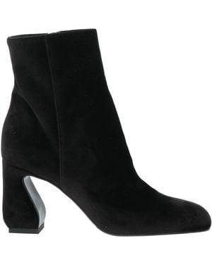 Sergio Rossi Ankle Boots Textile Fibers - Black