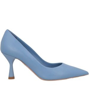 SARA SCHEKER Pumps Leather - Blue